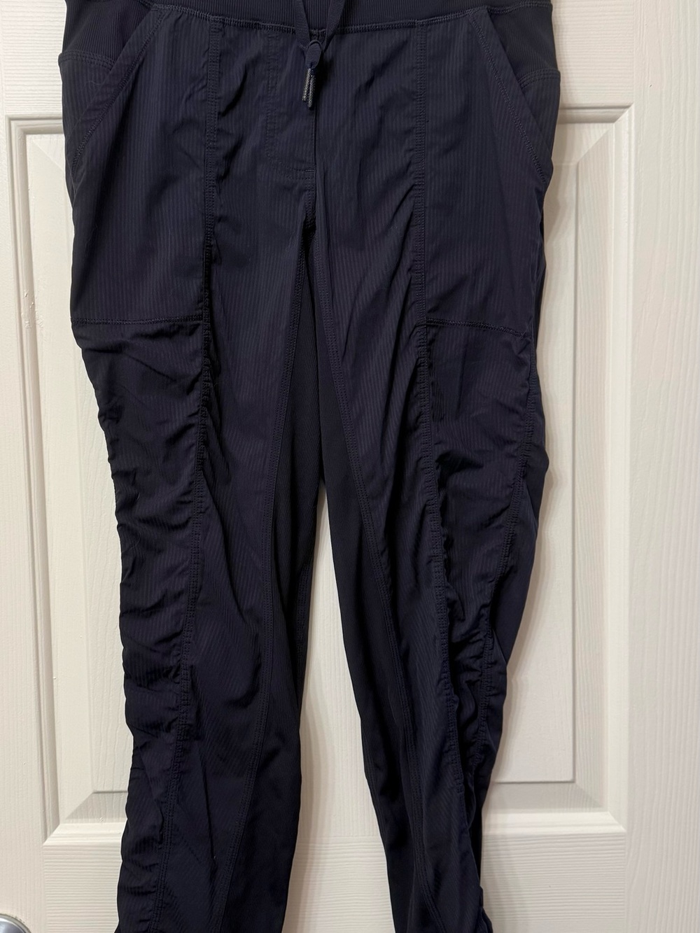 lululemon athletica Black Ruched Track Pants